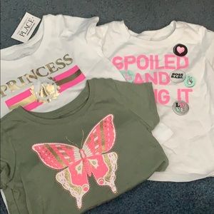 3 toddler girl t shirts